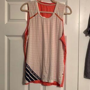 Peloton Colorblock Swift Tank - M - Orange/White